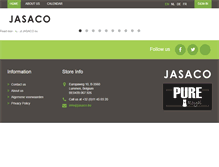 Tablet Screenshot of jasaco.be